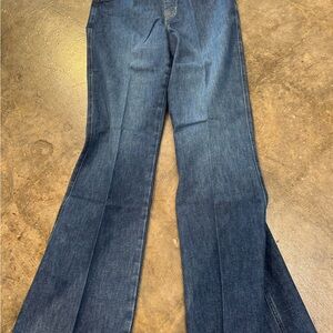 SPANX Dark Blue Flare & Wide Leg Jeans